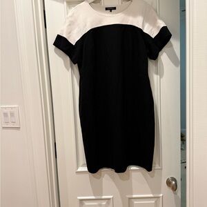 Elegant Black and White Dress